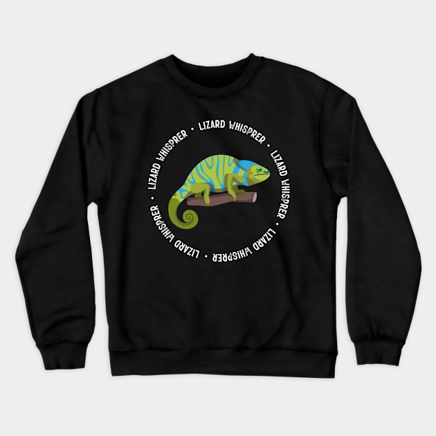 Lizard Whisperer Reptile Lover Green Bearded Dragon Crewneck Sweatshirt by HenryClarkeFashion